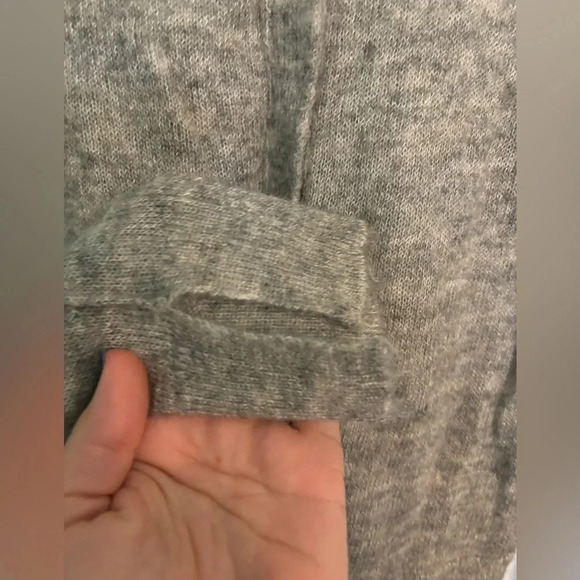 Banana Republic Womens Medium Nylon/Wool/Mohair Cardigan Seam Sleeve Open Cuffs - Picture 4 of 9